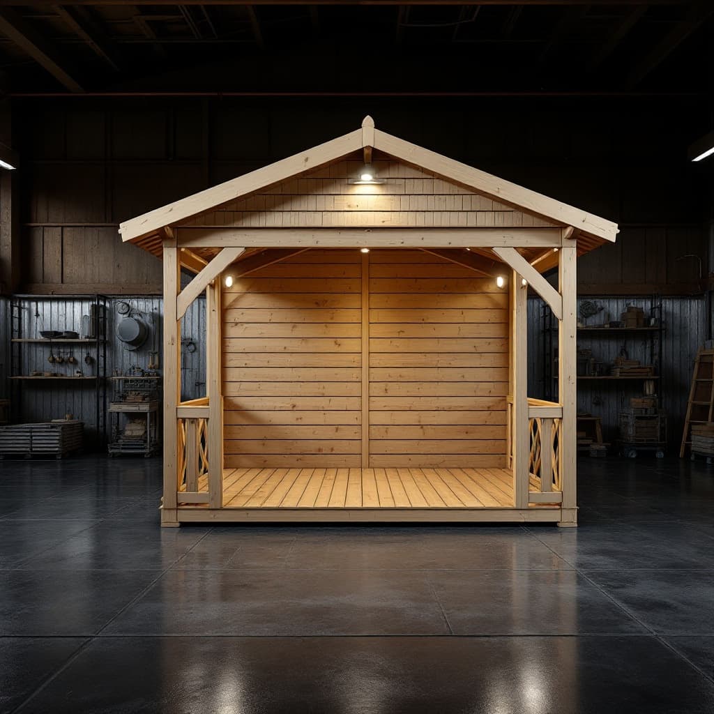 Ironwood 12x12 ft Wooden Gazebo with Aluminum Roof