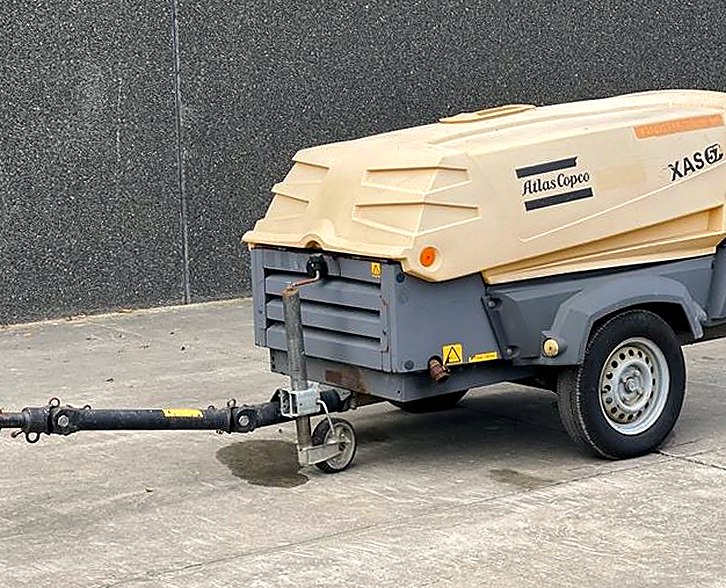 Pre-Owned Atlas Copco XAS 57 Portable Air Compressor, 106 CFM — 2011