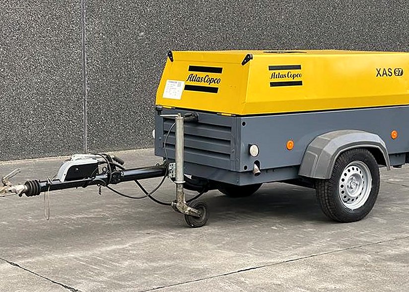 Pre-Owned Atlas Copco XAS 97 Portable Air Compressor, 187 CFM — 2011