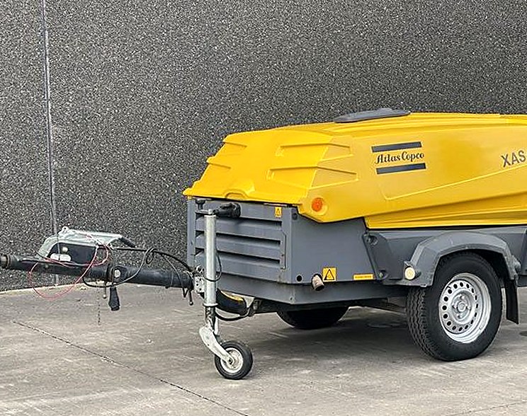 Pre-Owned Atlas Copco XAS 97 Portable Air Compressor, 187 CFM — 2016