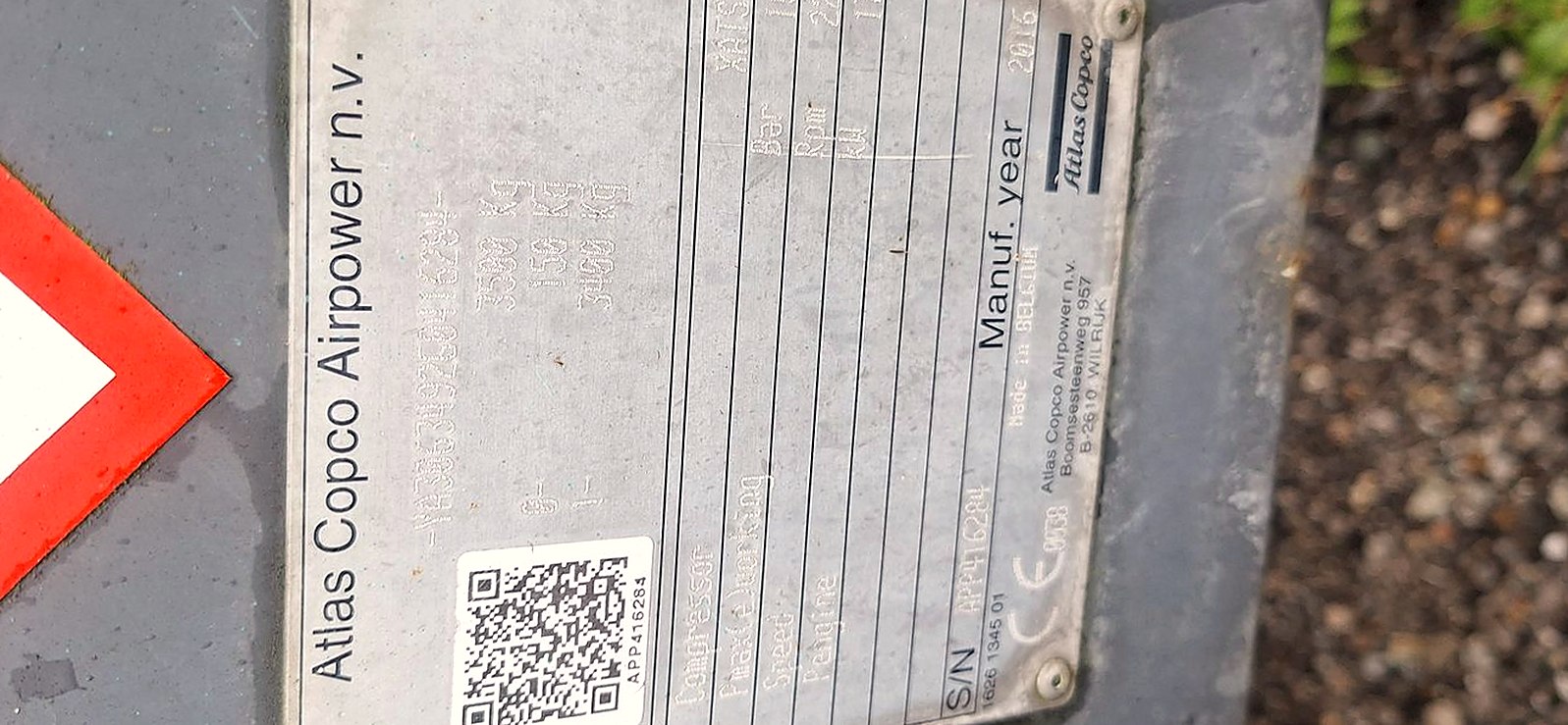 Pre-Owned Atlas Copco XATS 327 Portable Air Compressor