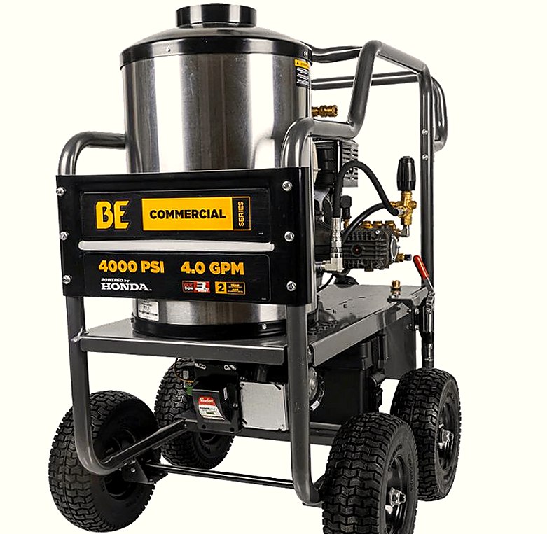 New BE HW4013HC Hot Water Gas Pressure Washer 4000 PSI 4.0 GPM Honda GX390