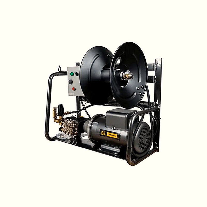 New BE X-2050FW3GENHT2 Electric Cold Water Pressure Washer 2000 PSI 5.0 GPM 5.0 HP 3-Phase Wall Mount