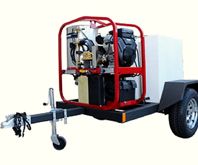 New HOT2GO T185SKH/SK30005VH Pressure Pro 3000 PSI Hot Water Pressure Washer Trailer
