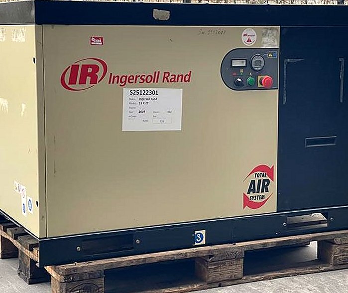 Pre-Owned Ingersoll Rand IR 11 K 2 T Rotary Screw Air Compressor, 60 CFM — 2007