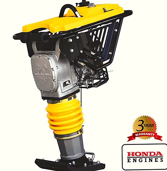 New Tomahawk TR68H Vibratory Jumping Jack Tamper Rammer Honda + Wheels